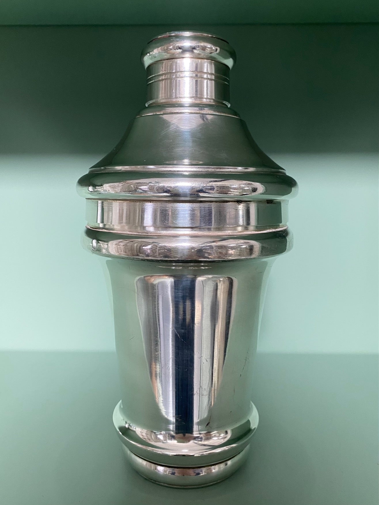 Large Bulbous French Silver Plated Cocktail Shaker  G194
