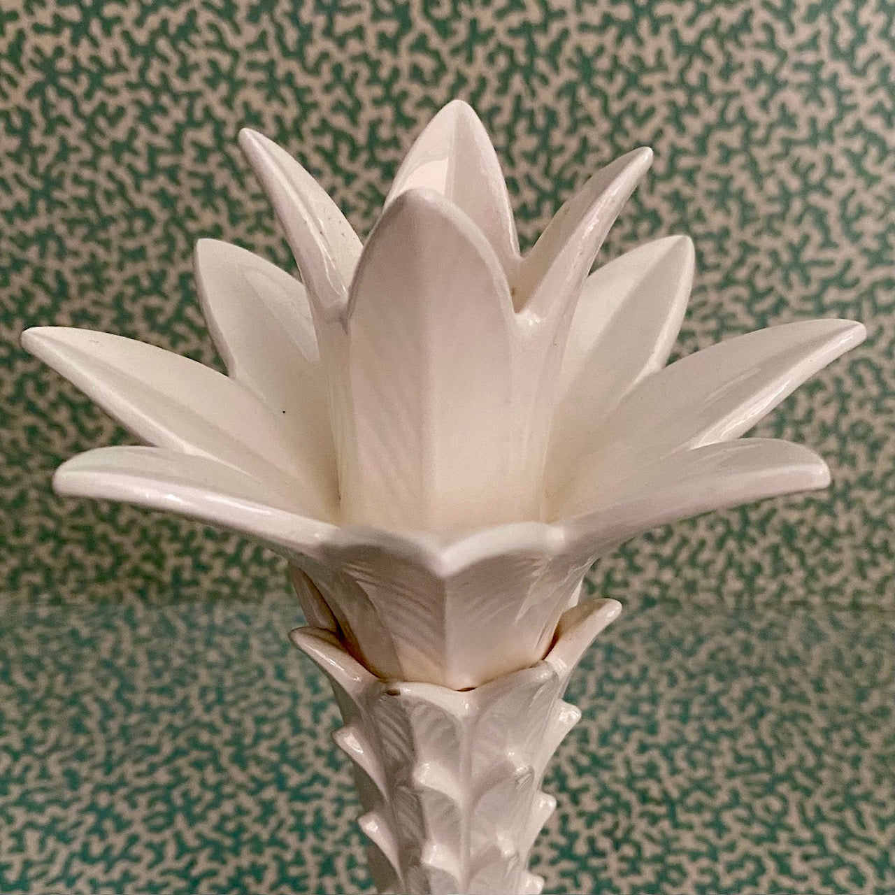 Pair Fitz & Floyd Palm Tree Candlesticks  E123