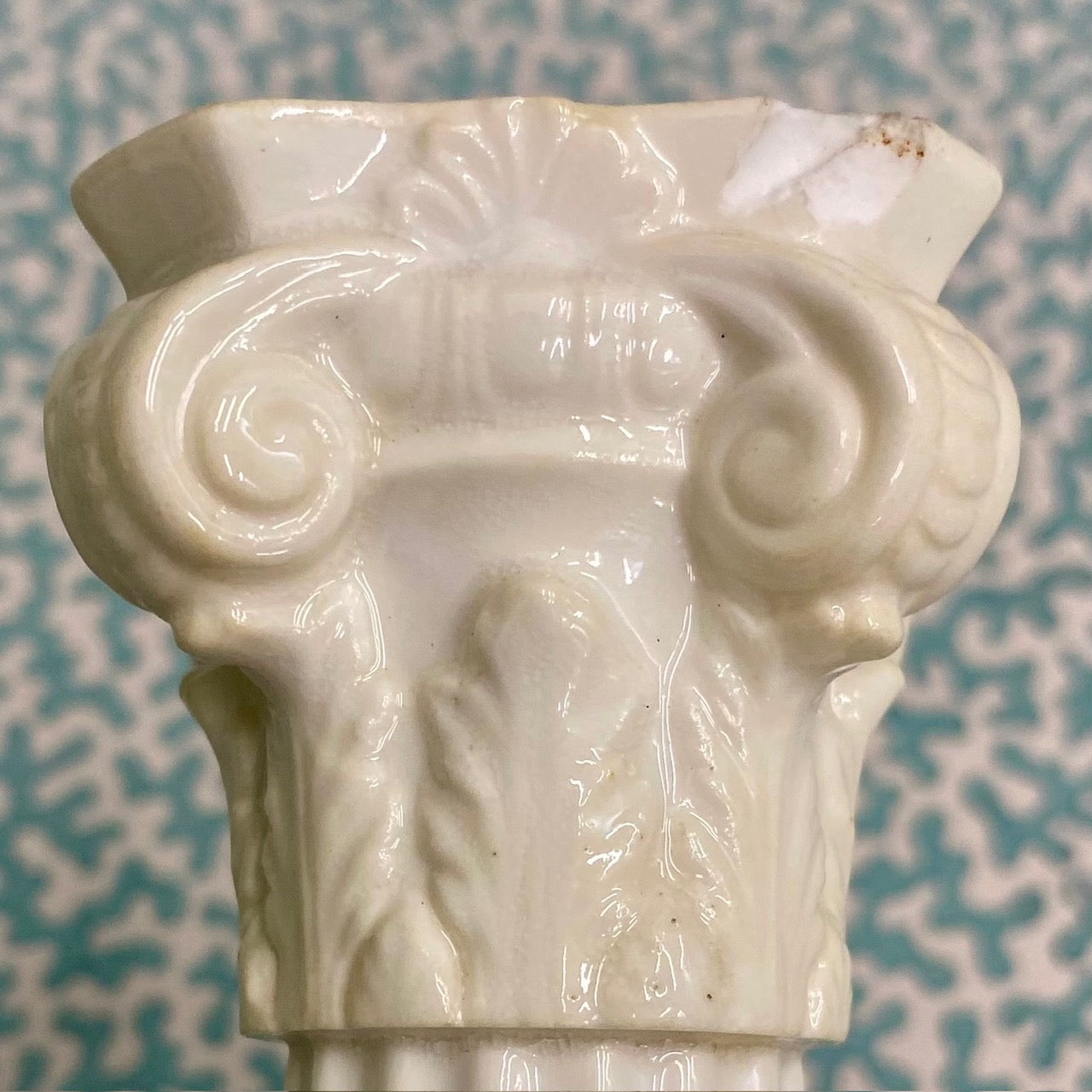 Pair Royal Worcester Corinthian Column Candlesticks  C146