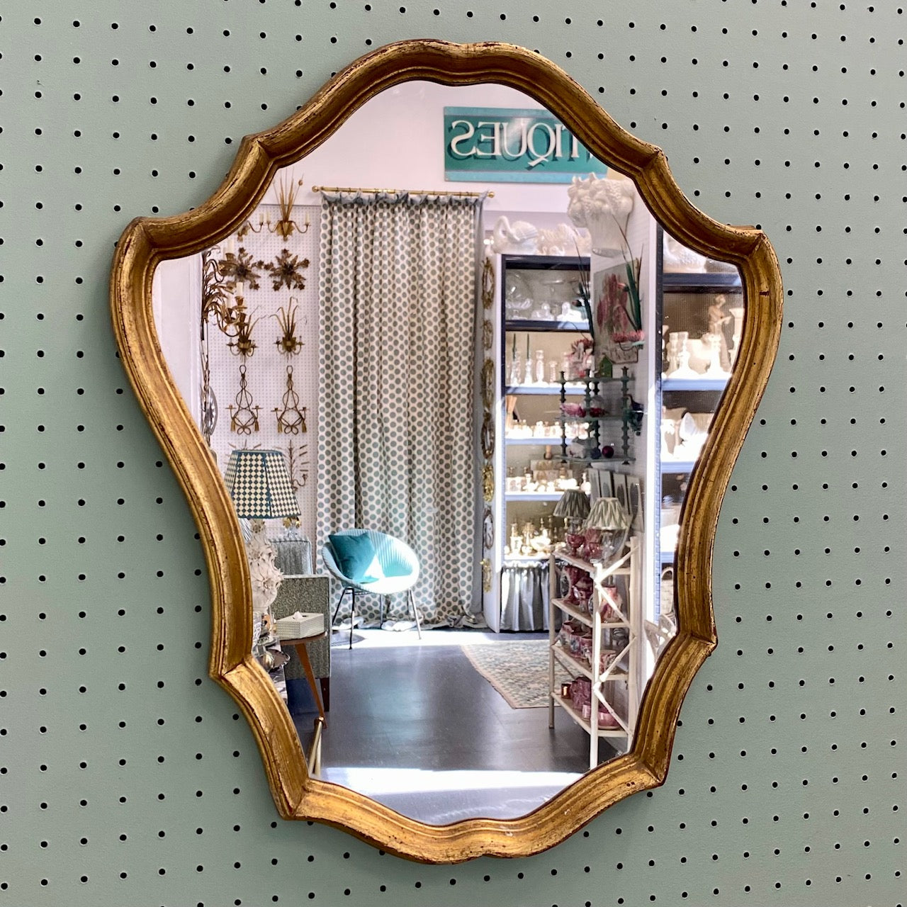 Pretty French Gilt Mirror  W56