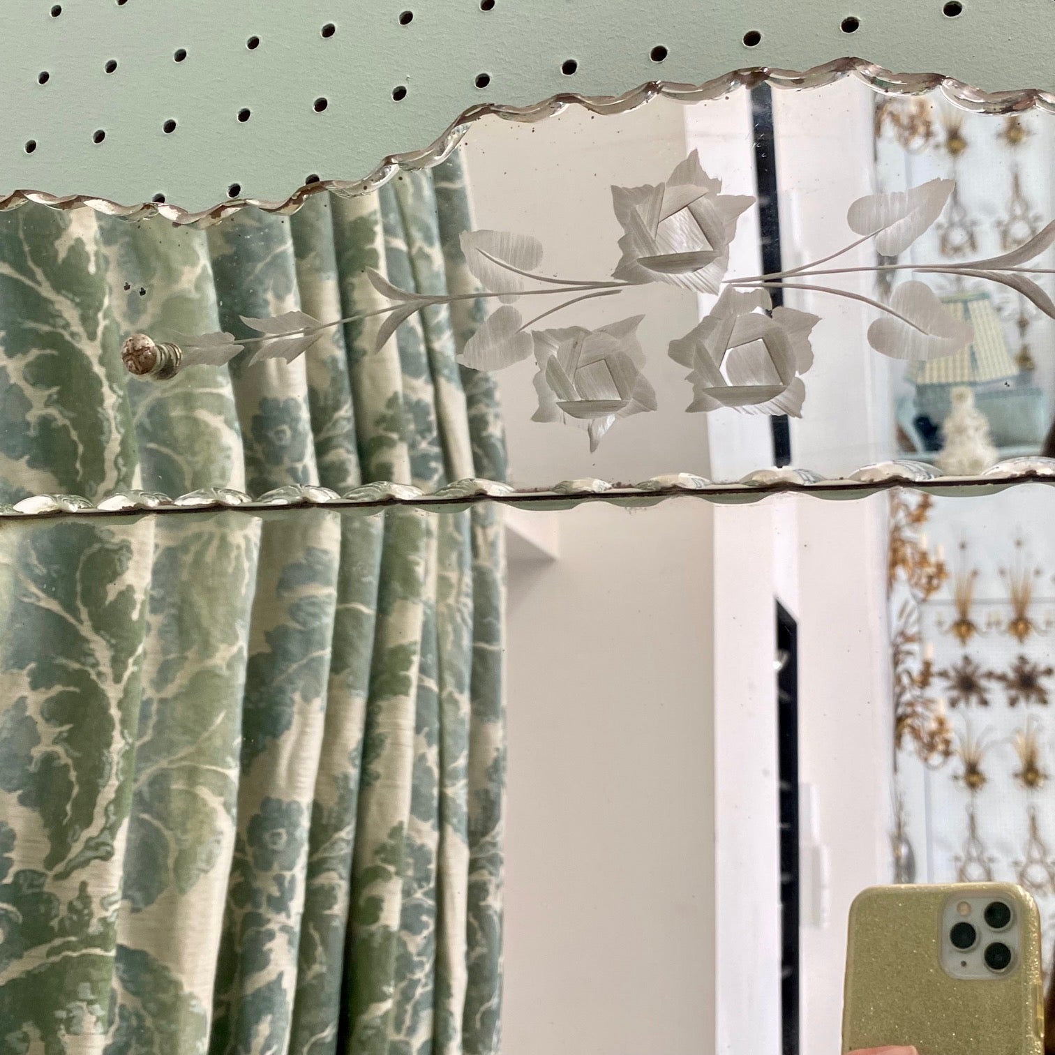 French Art Deco Mirror  H133