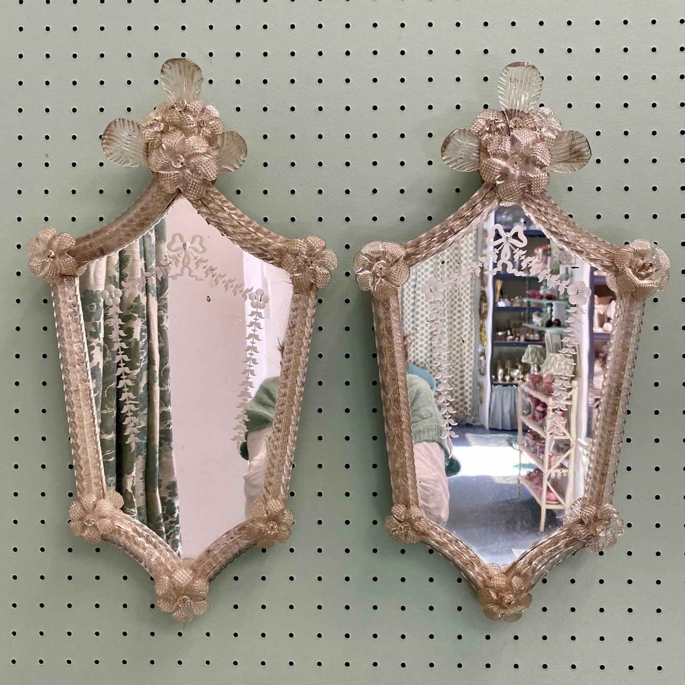 Pair Venetian Mirrors  V33