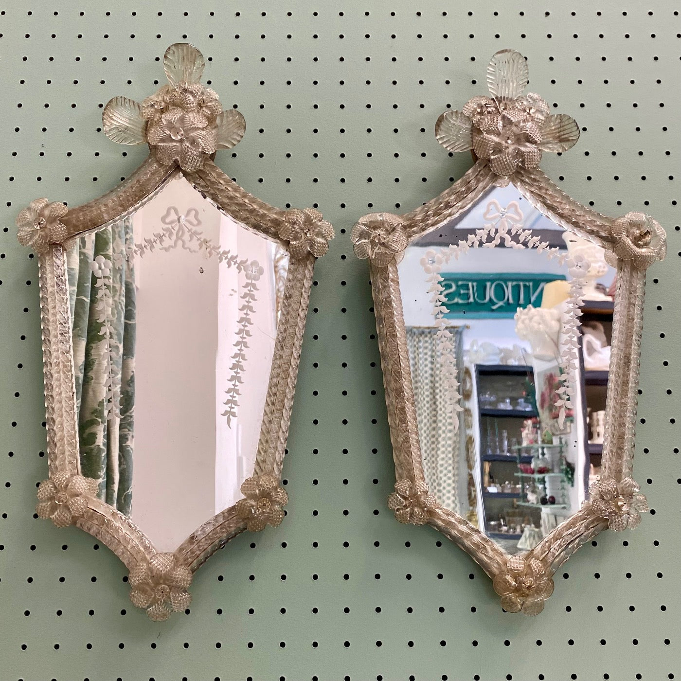 Pair Venetian Mirrors  V33