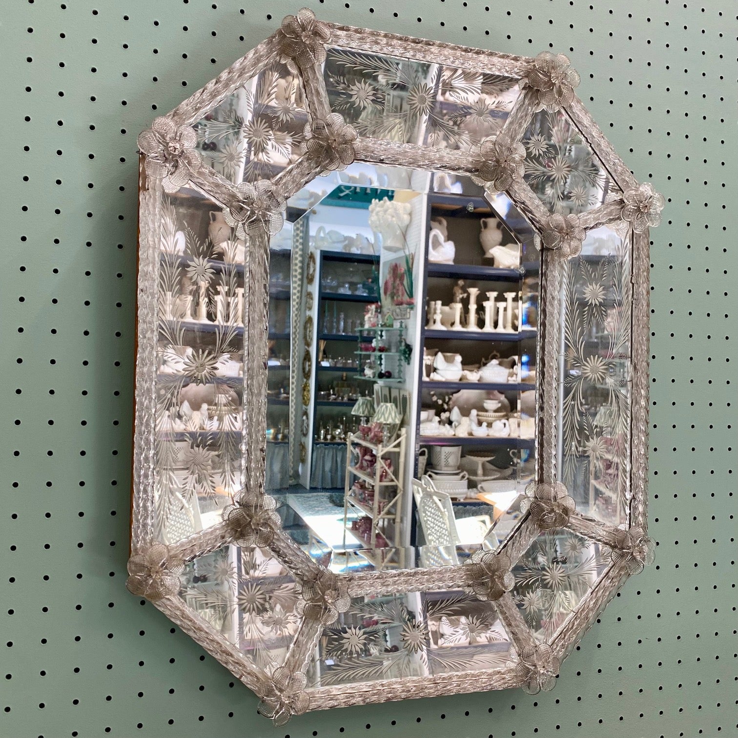 Stunning Antique Venetian Mirror  G64