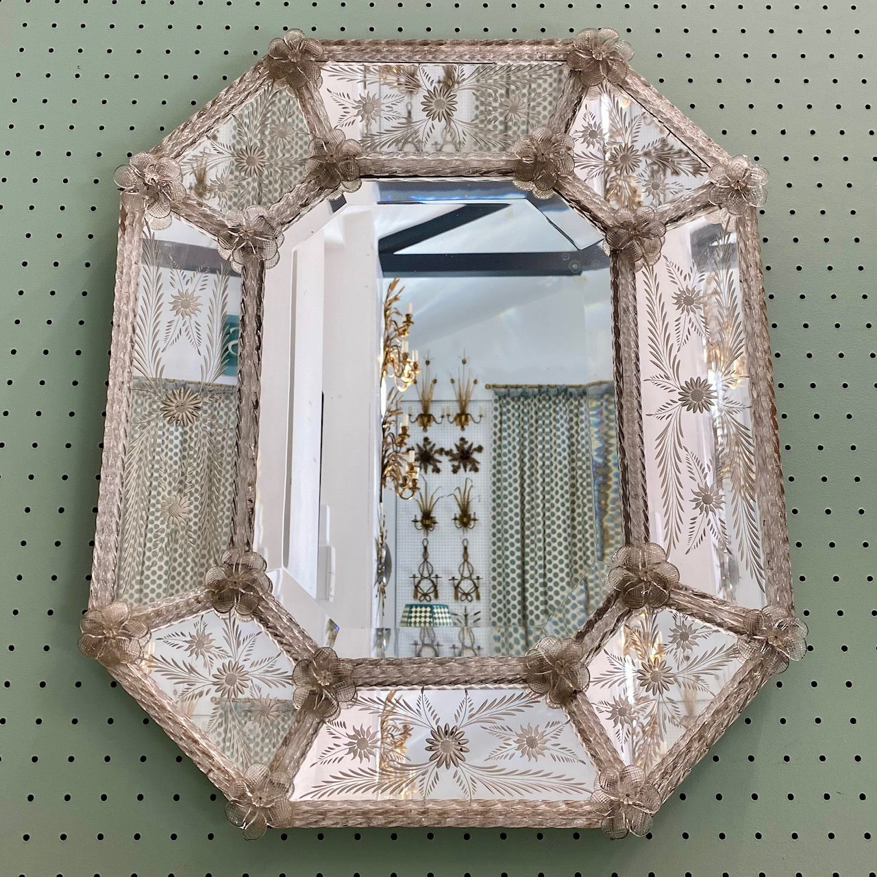 Stunning Antique Venetian Mirror  G64