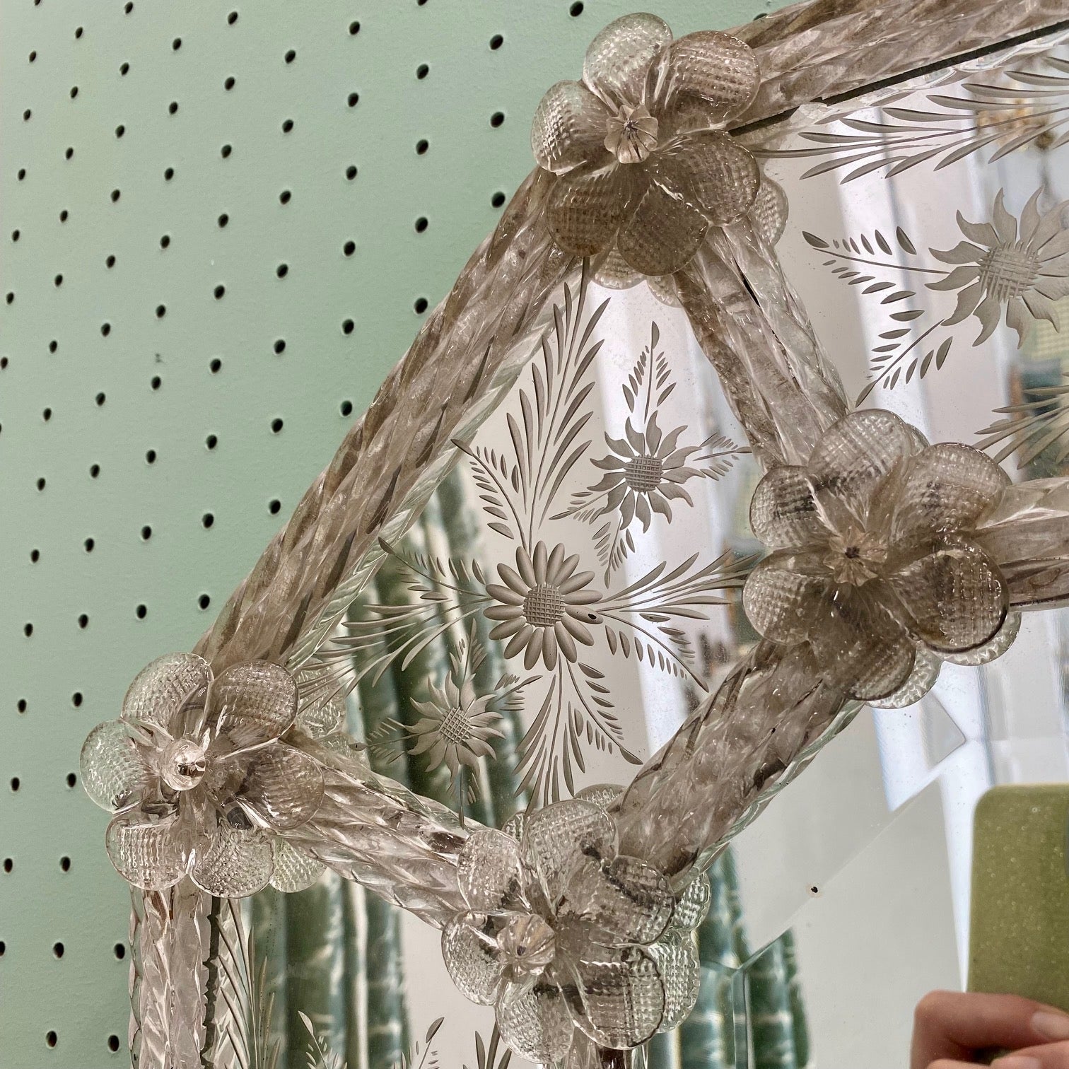 Stunning Antique Venetian Mirror  G64