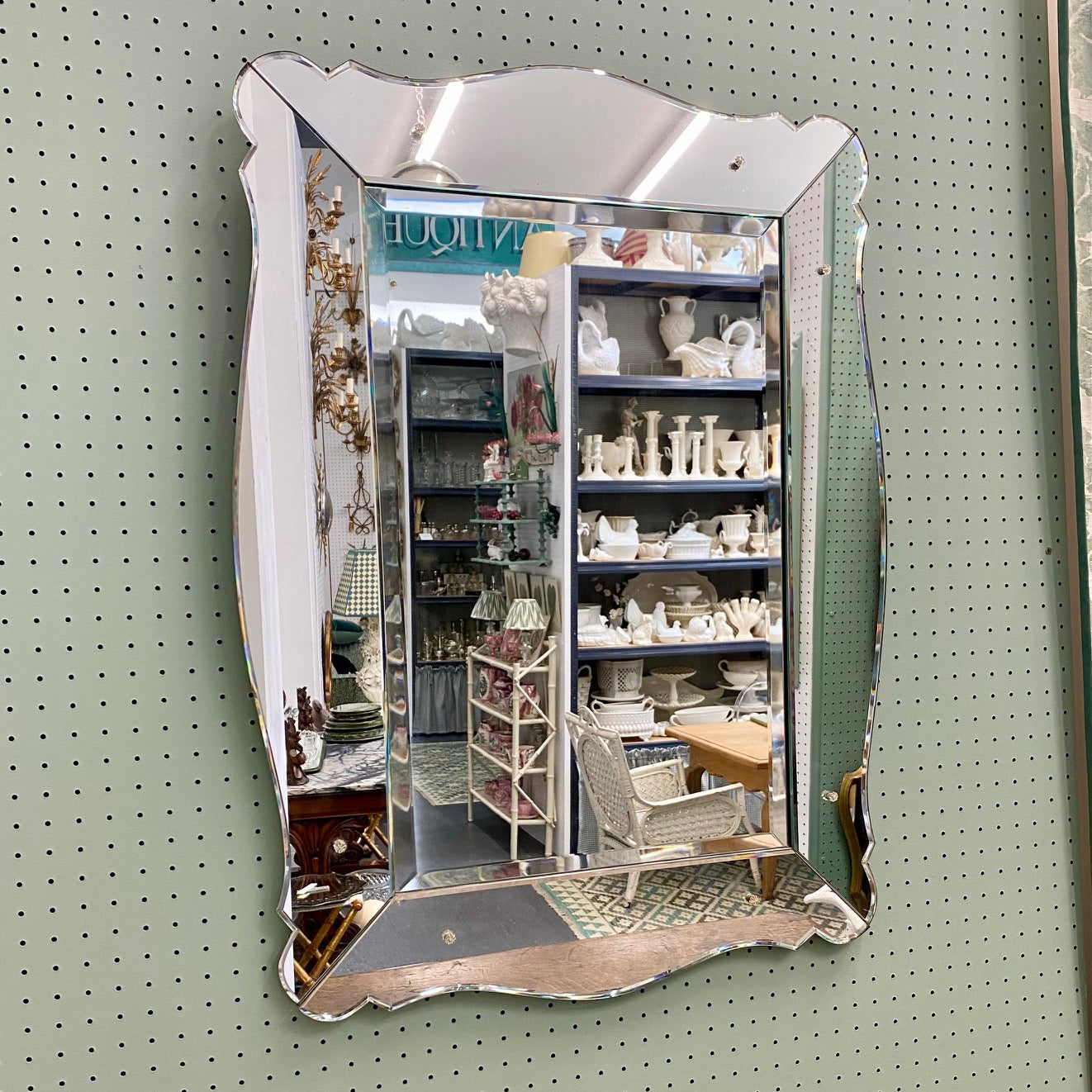 French Art Deco Mirror  H139
