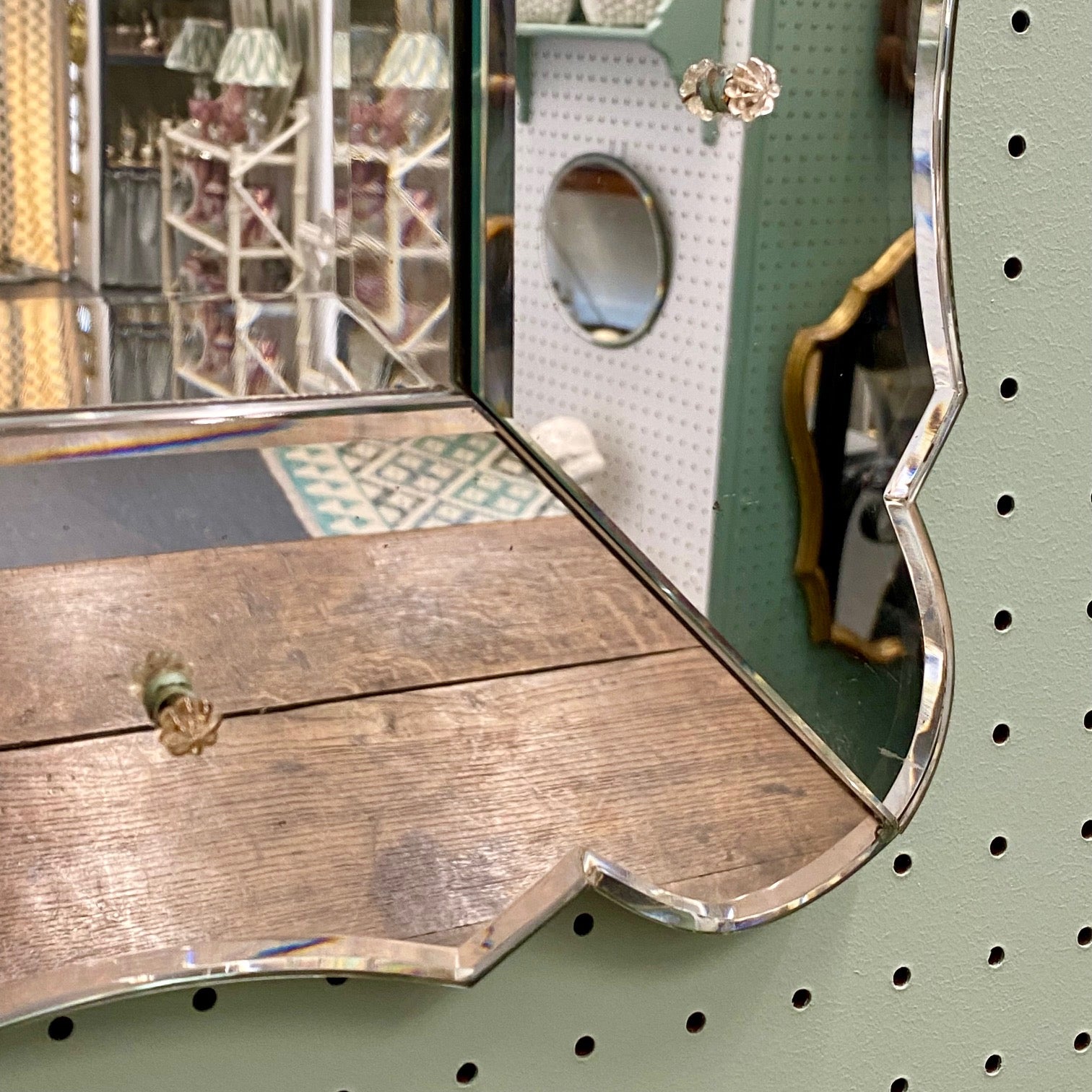 French Art Deco Mirror  H139