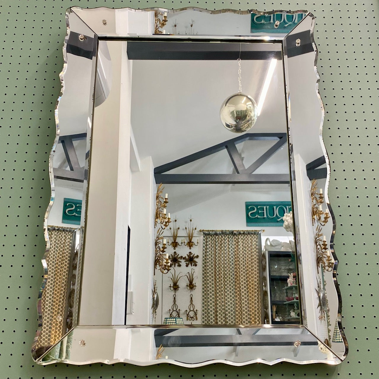 Large French Art Deco Mirror  H140