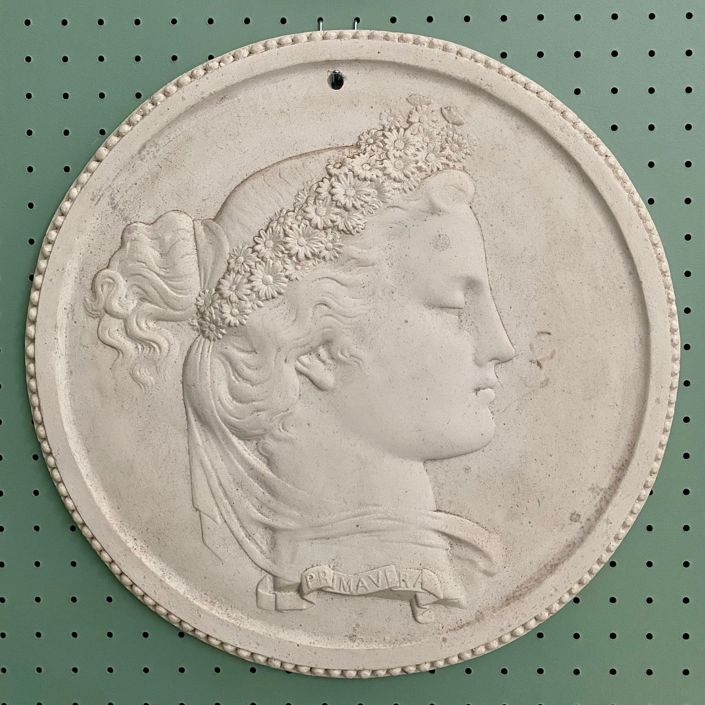 Set of Four LARGE Seasons Plaster Plaques  F144