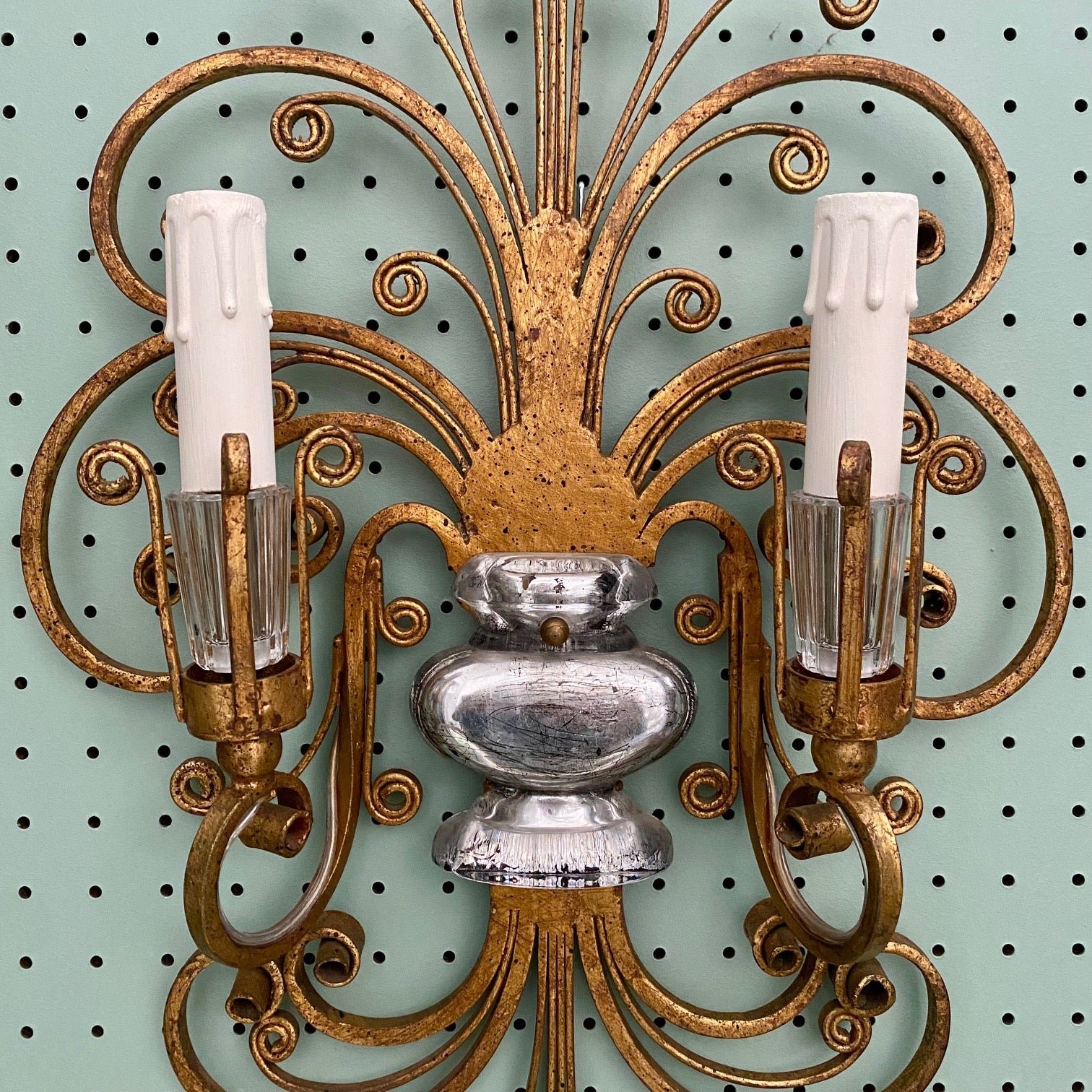 Maison Baguès Pair Large 1920's French Light Sconces  H147
