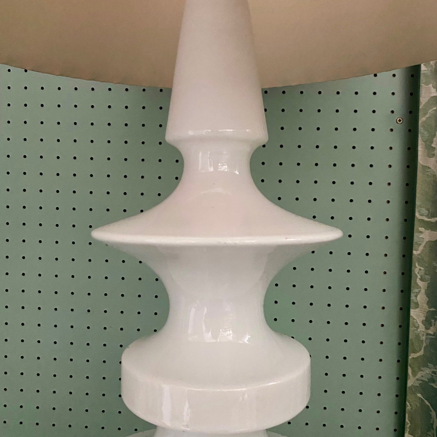 HUGE White Margrit Linck Lamps  F17