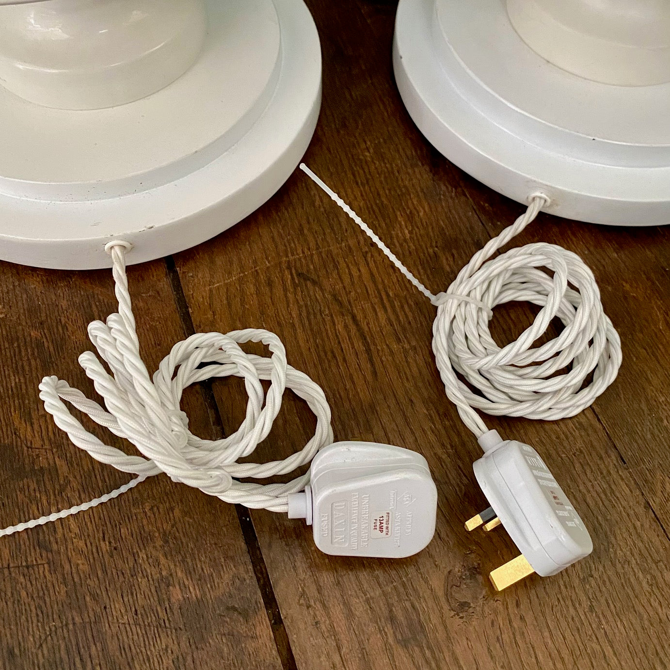 HUGE White Margrit Linck Lamps  F17