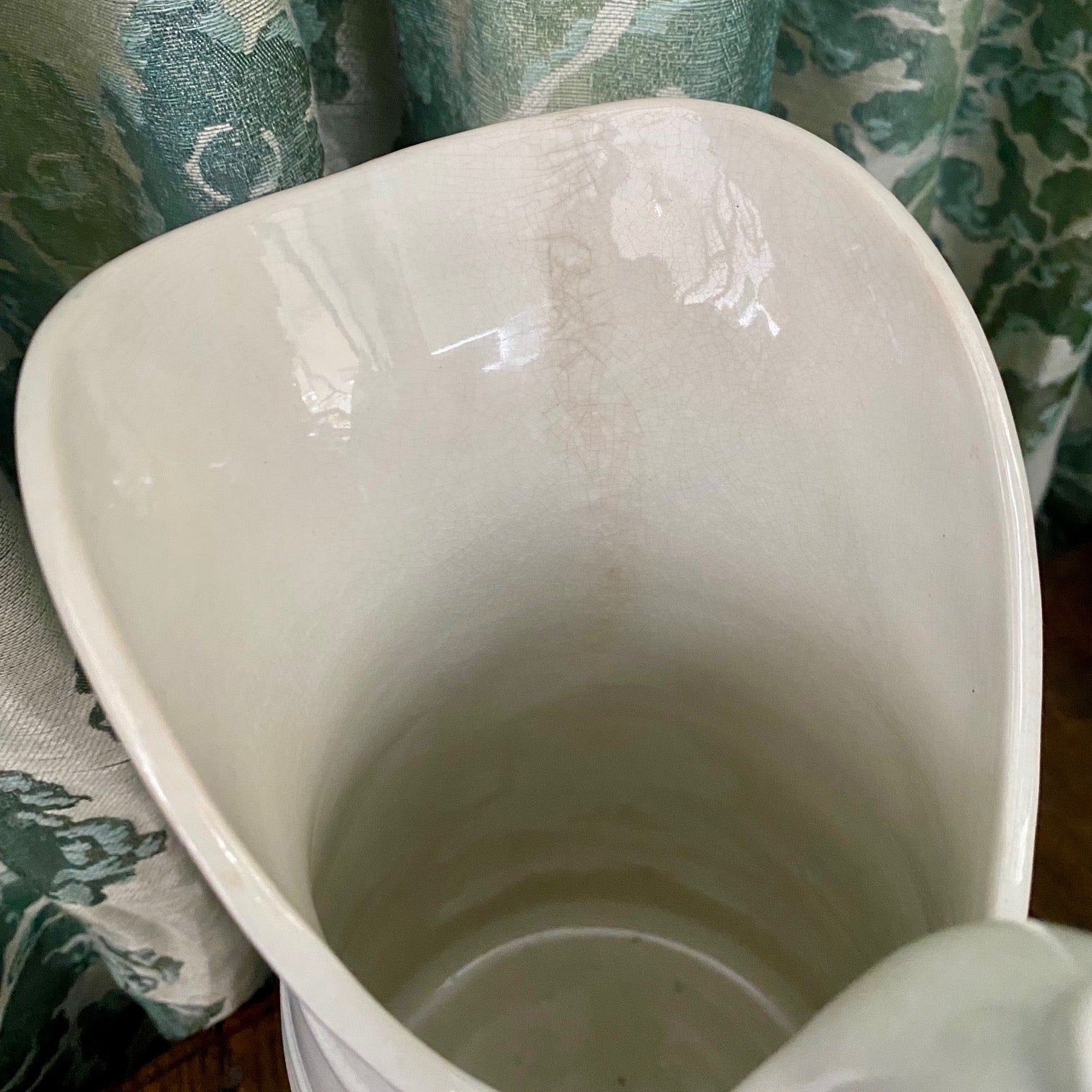 HUGE White Ironstone Belgian Water Jug  H154