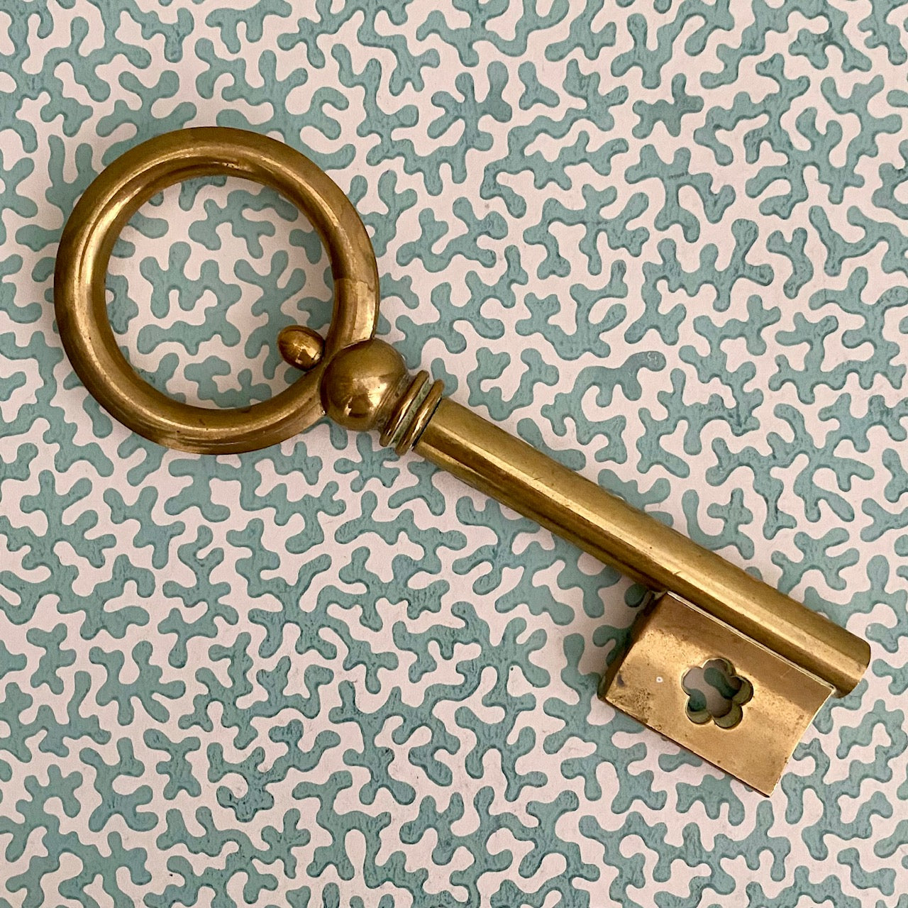 Vintge Brass Corkscrew Key  F173
