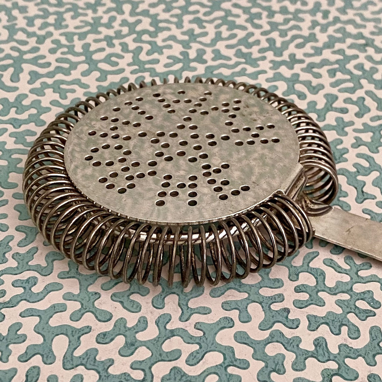 Art Deco Silver Plated Hawthorne Cocktail Strainer  G110