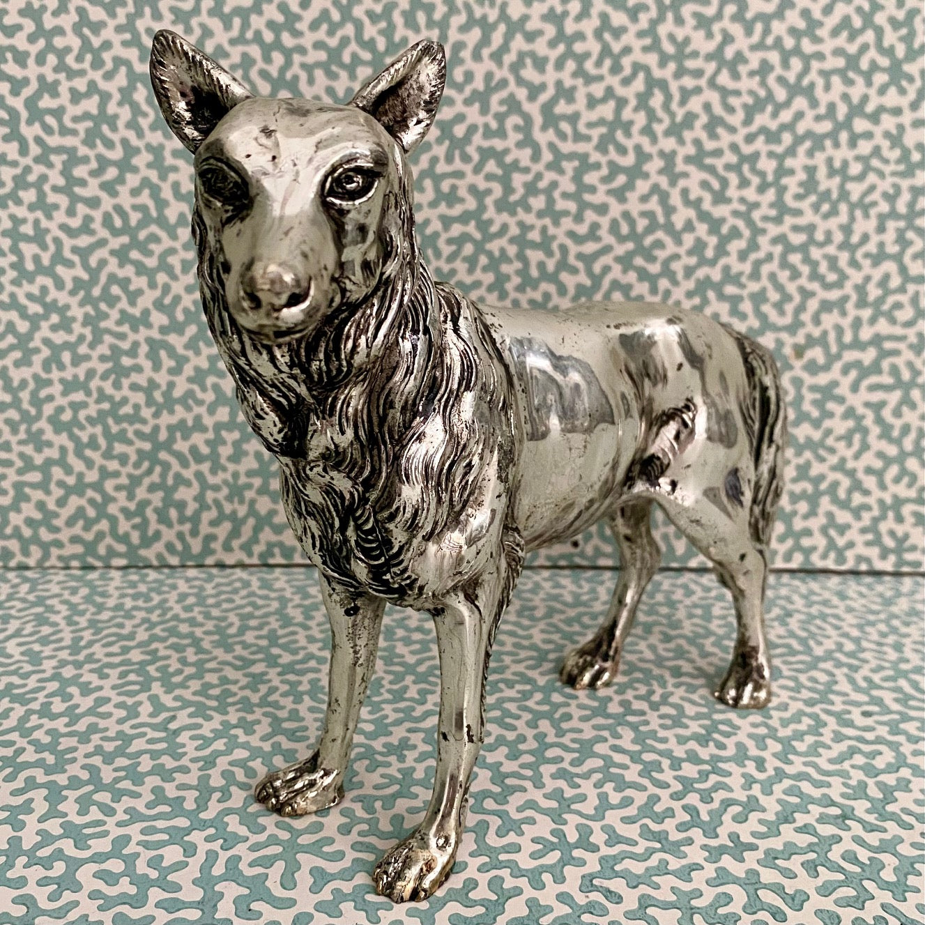 Mauro Manetti Silver Plated Wolf  K58