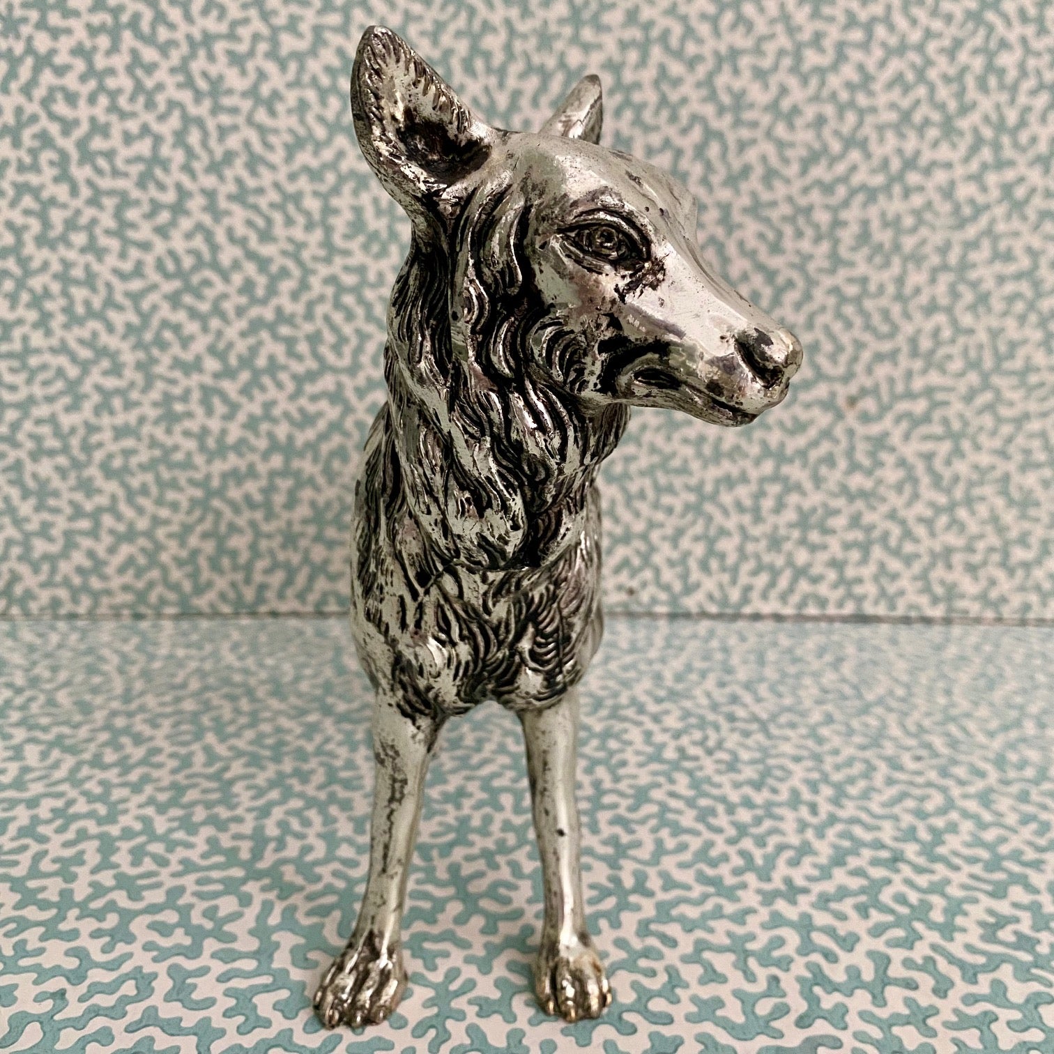 Mauro Manetti Silver Plated Wolf  K58