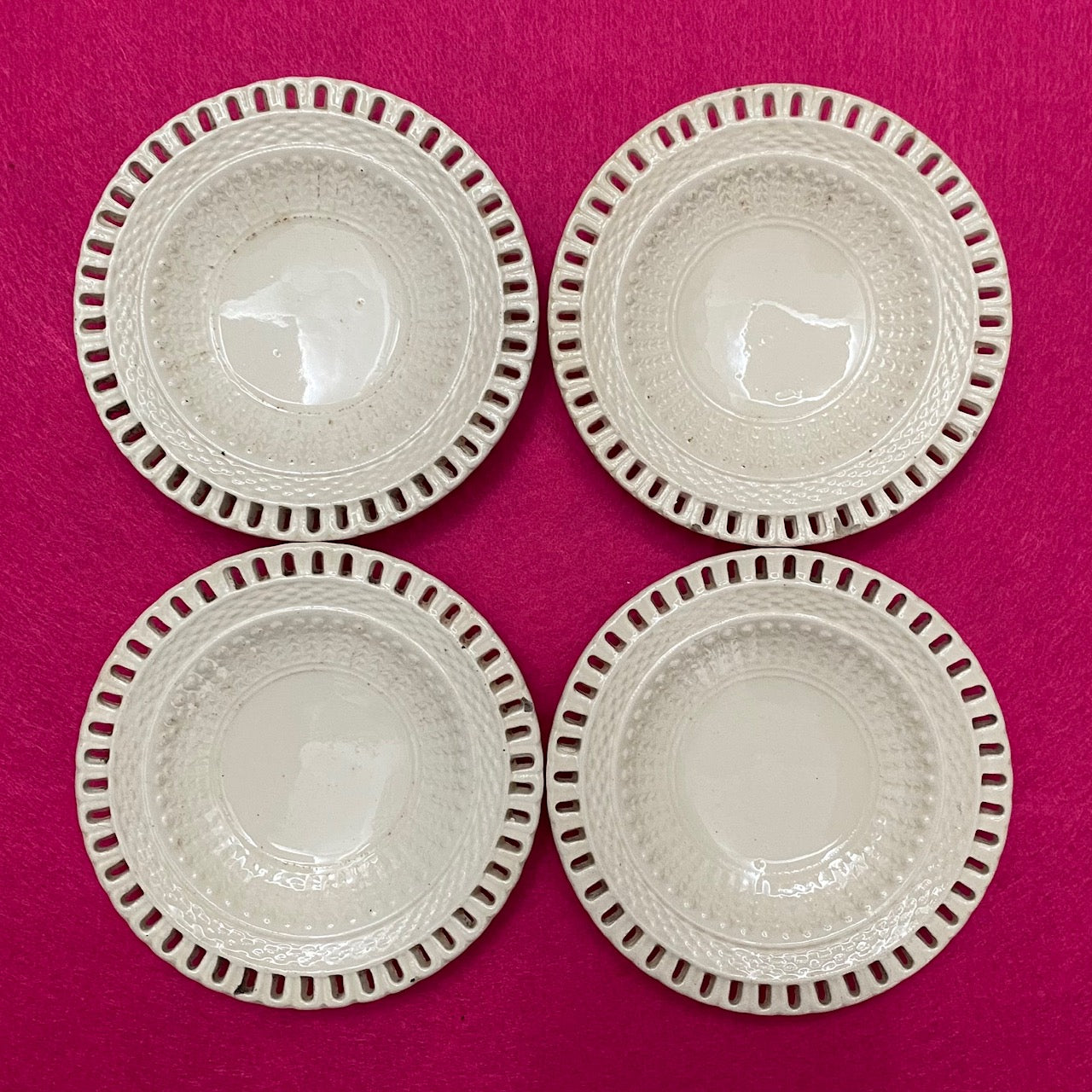 Antique Leeds Creamware Display  884