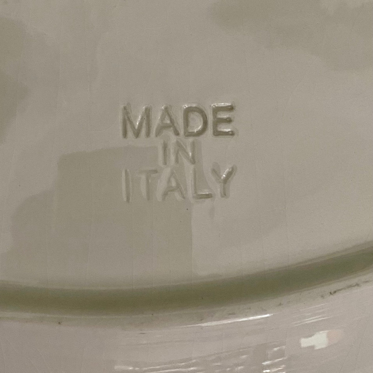 LARGE Italian, white basketweave Platter  H195