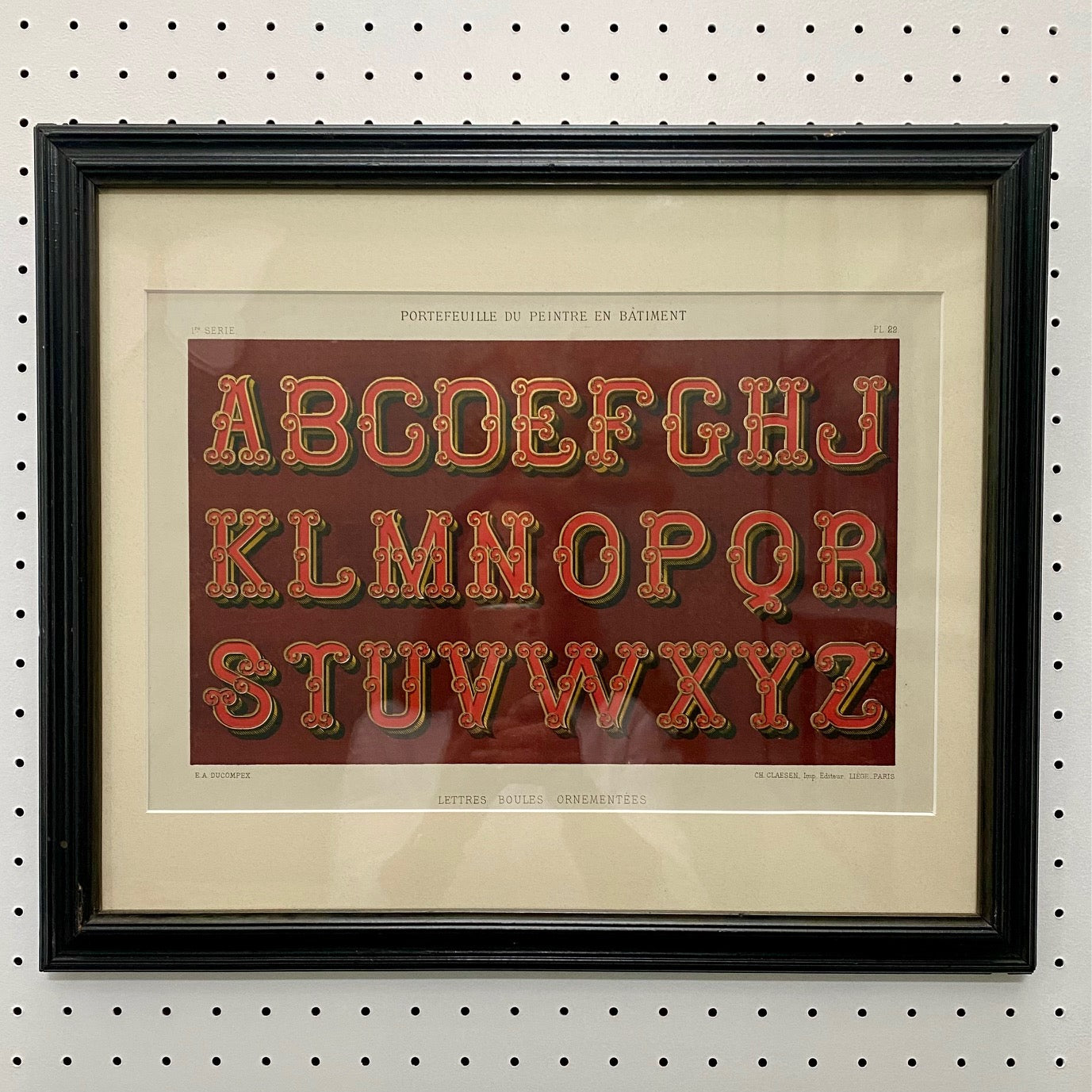 Set 12 Antique French Alphabet Prints