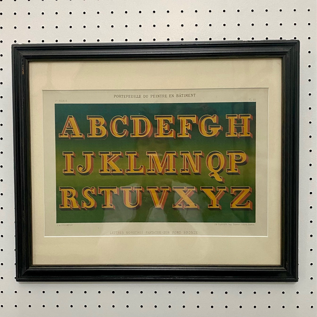 Set 12 Antique French Alphabet Prints