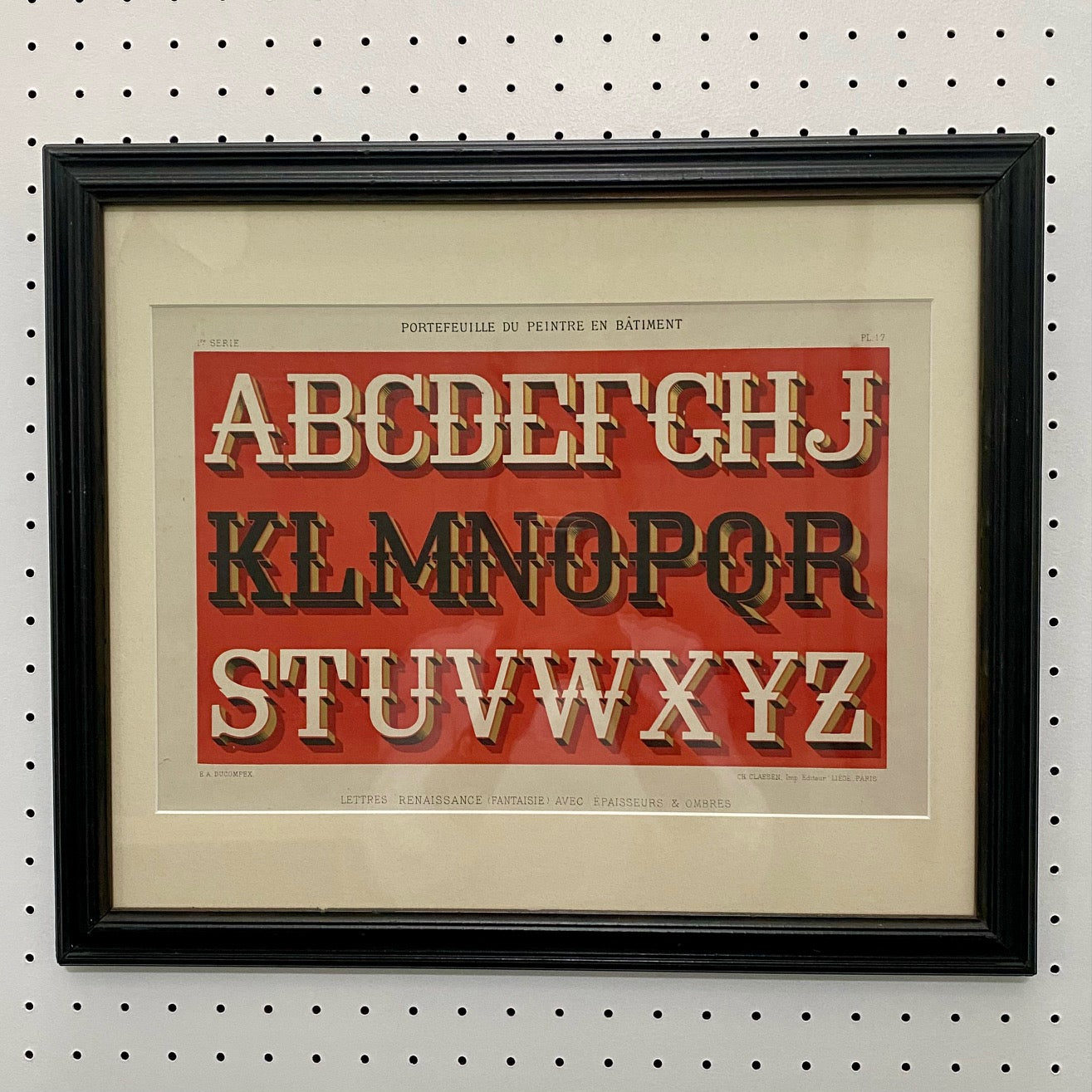 Set 12 Antique French Alphabet Prints
