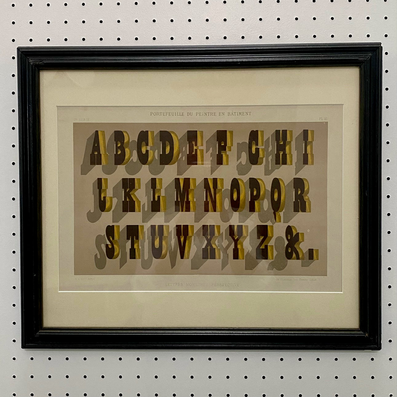 Set 12 Antique French Alphabet Prints