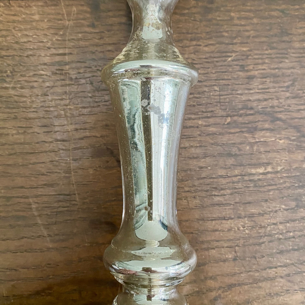 Pair Mercury Glass Candlesticks  T54