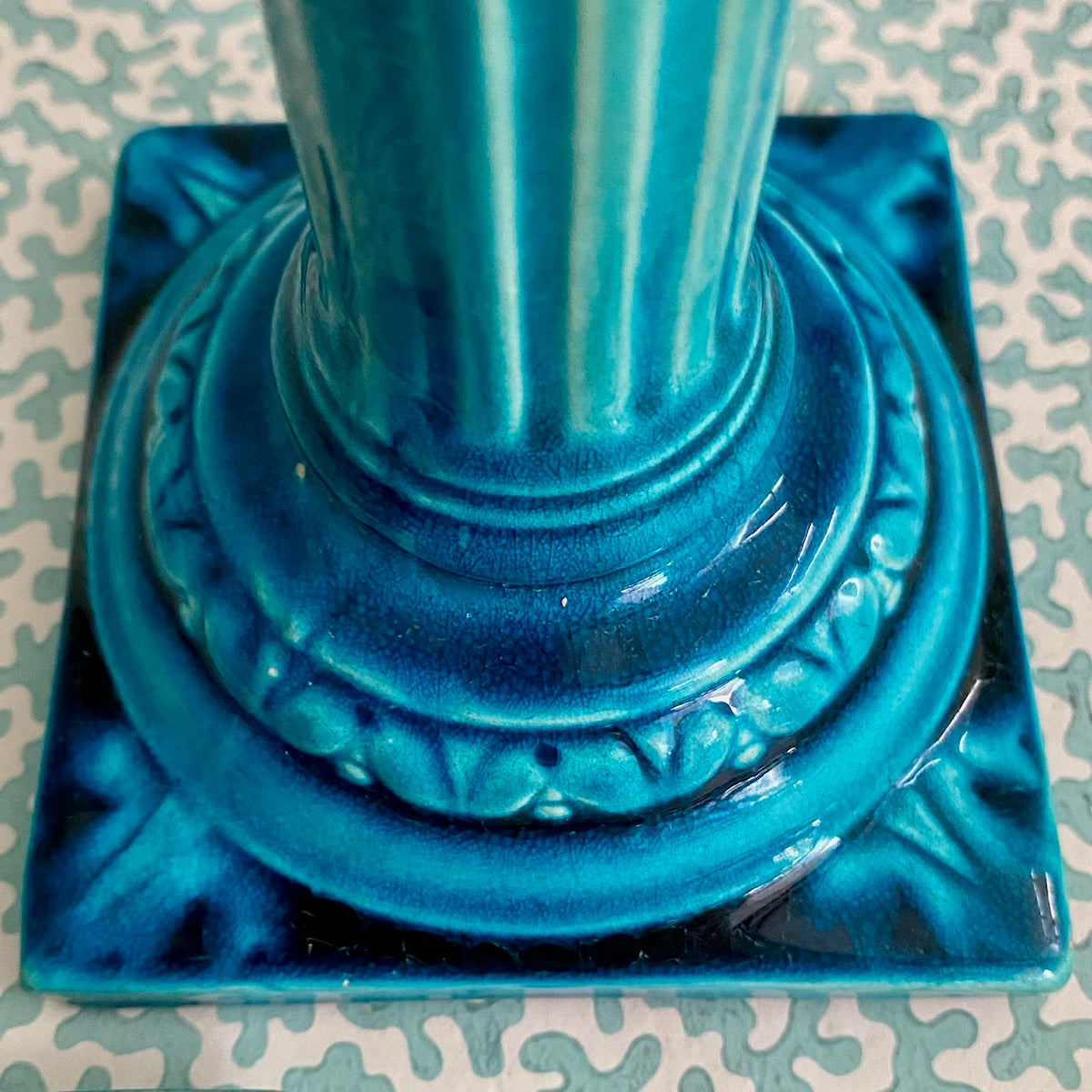 Set 4 Rare Bermantofts Faience Candlesticks c.1880  D89