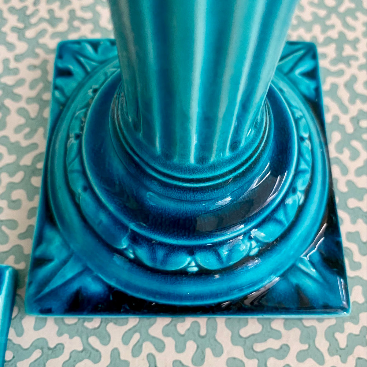 Set 4 Rare Bermantofts Faience Candlesticks c.1880  D89