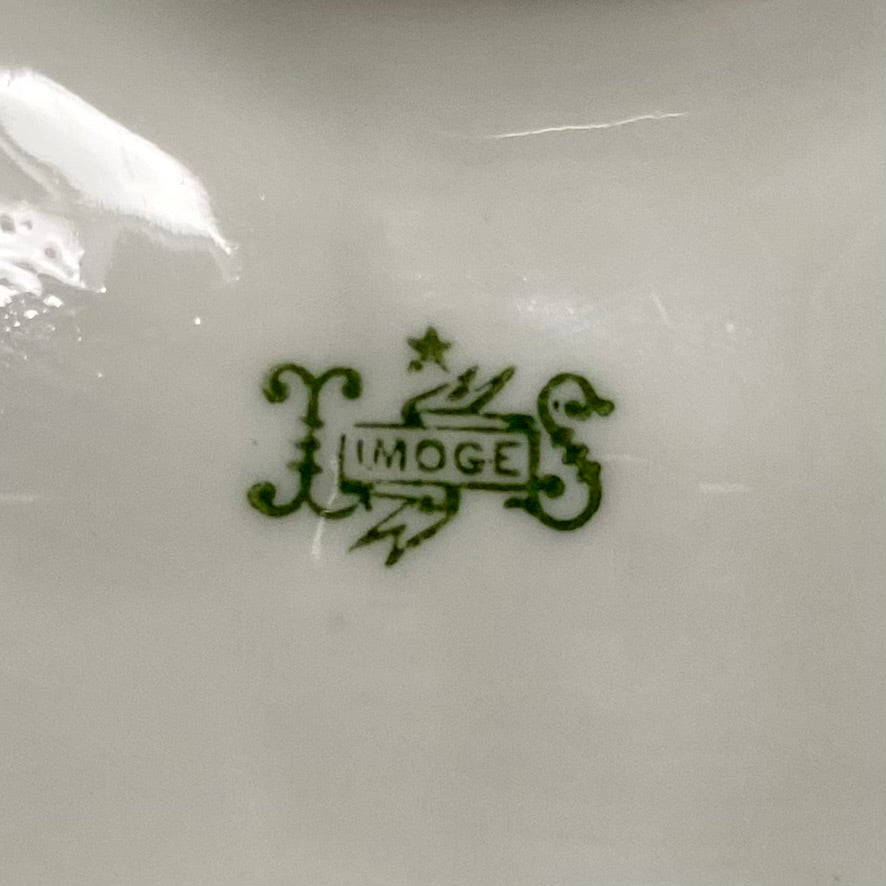 Six French White Limoges Oyster Plates  C132