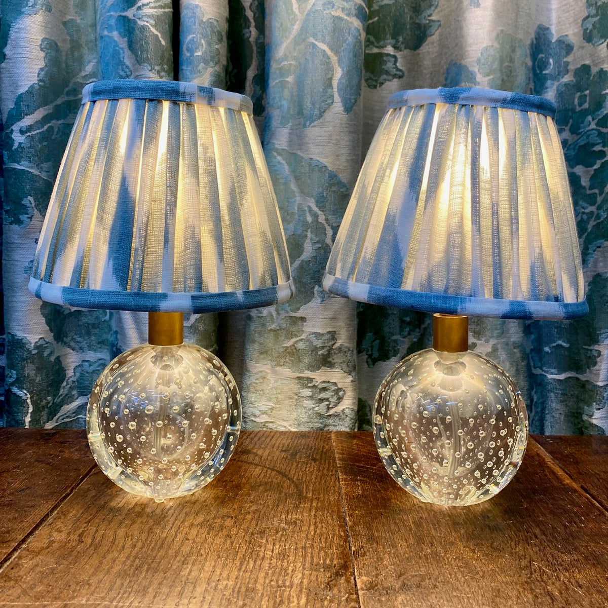 Pair Small Murano Bullicante Lamps  D166