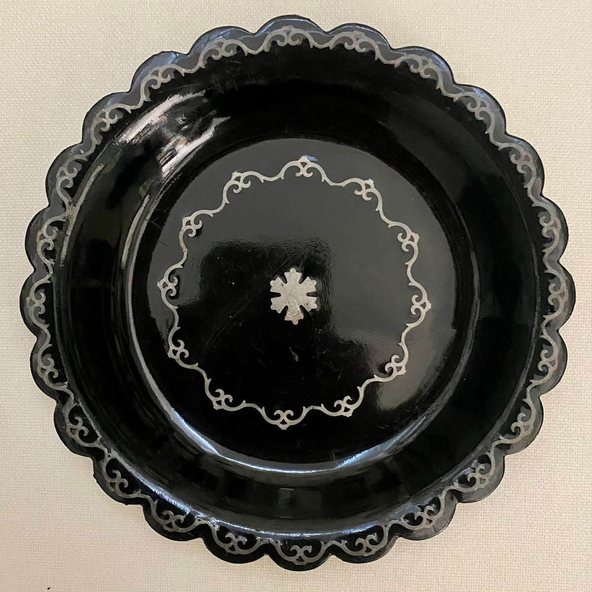 Antique Black Lacquer Display  V71