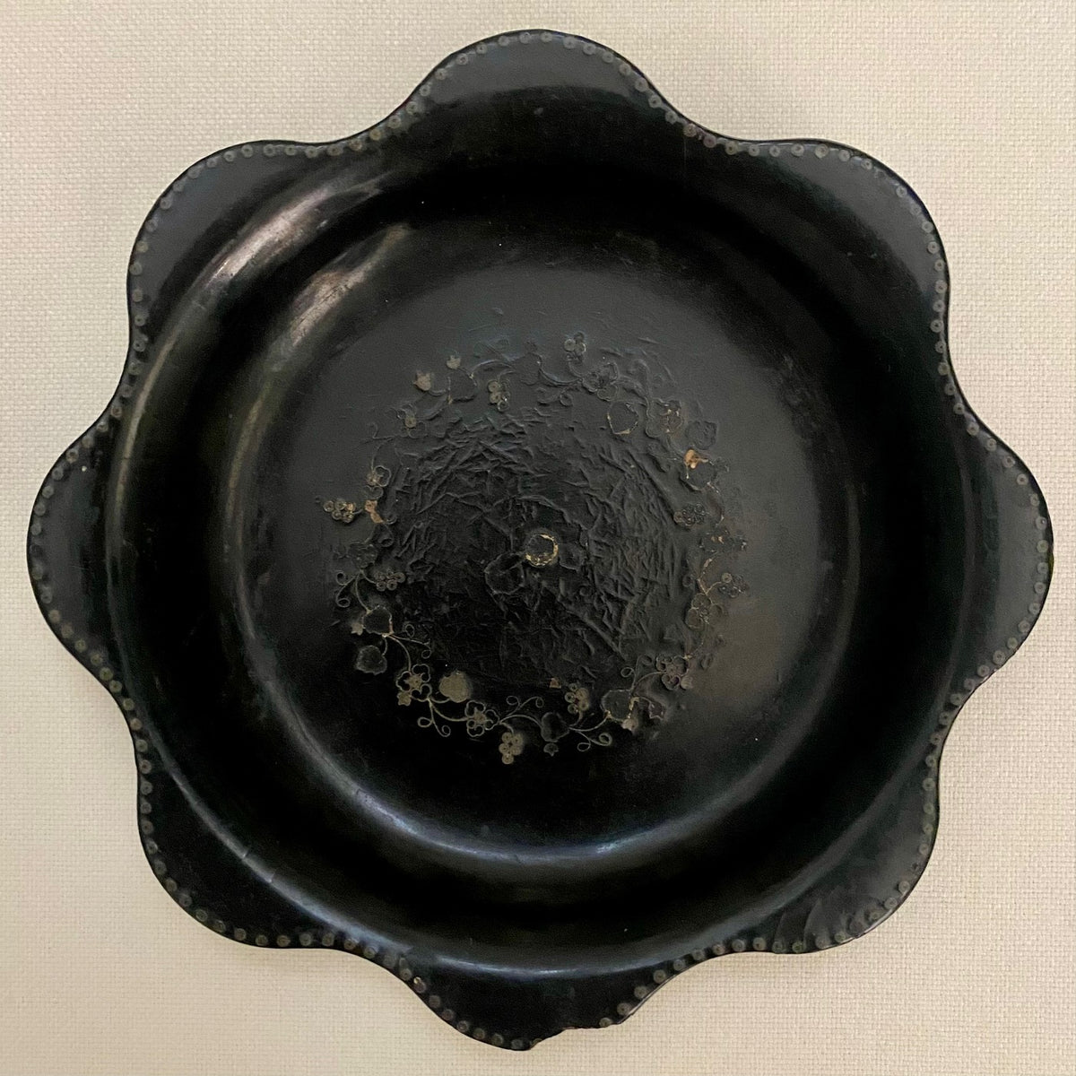Antique Black Lacquer Display  V71