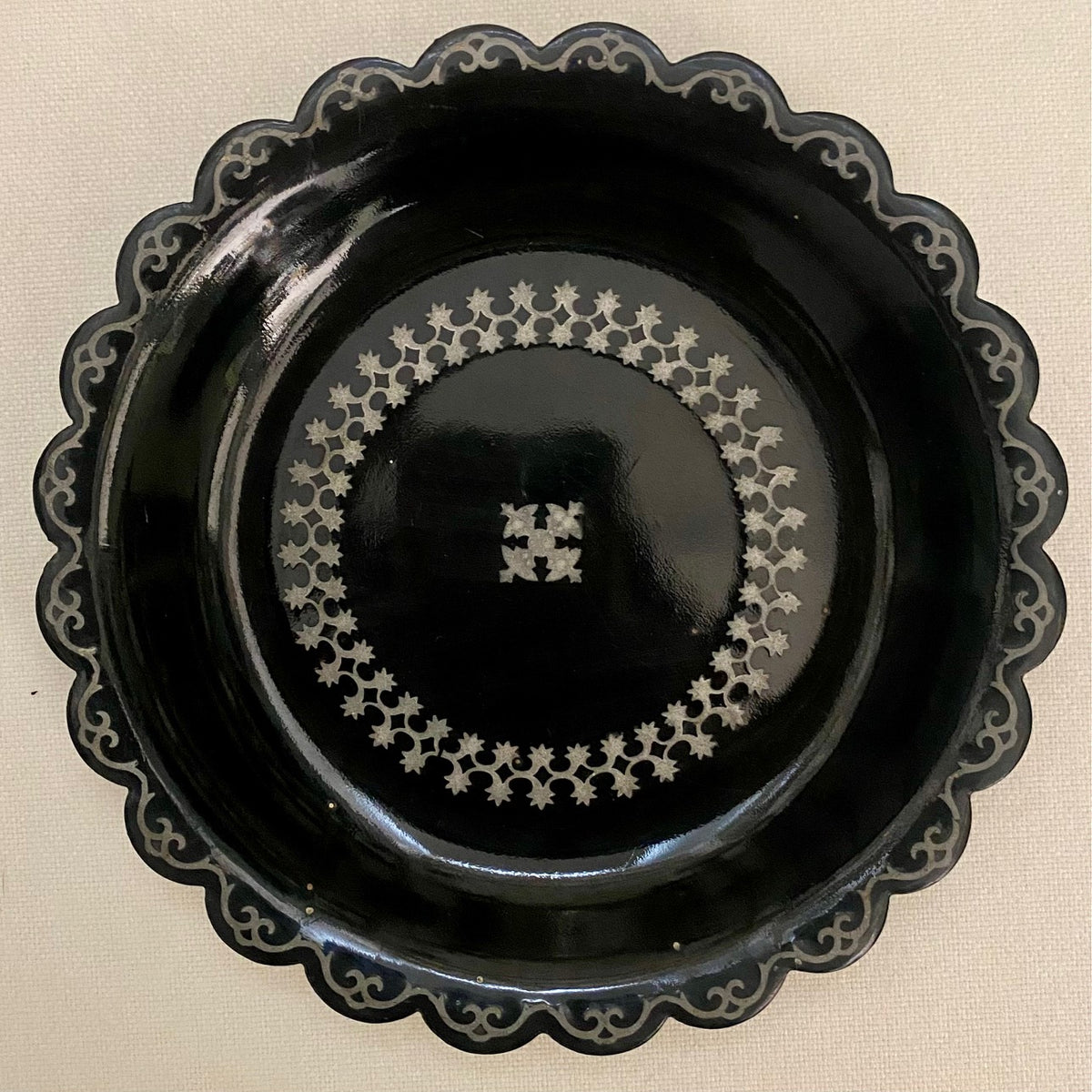 Antique Black Lacquer Display  V71