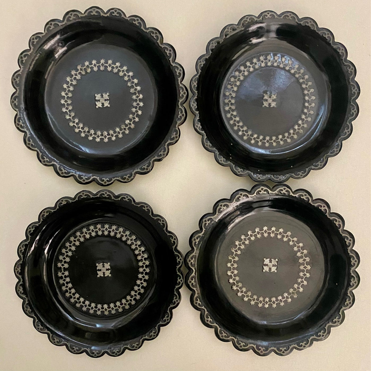 Antique Black Lacquer Display  V71