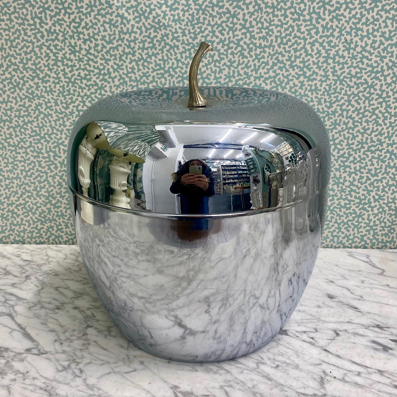 Huge 1960's Apple Ice Bucket