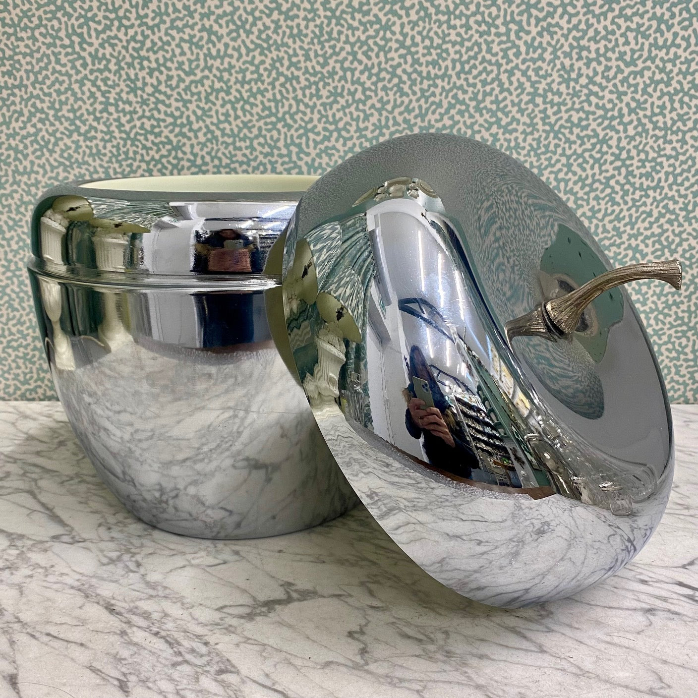 Huge 1960's Apple Ice Bucket