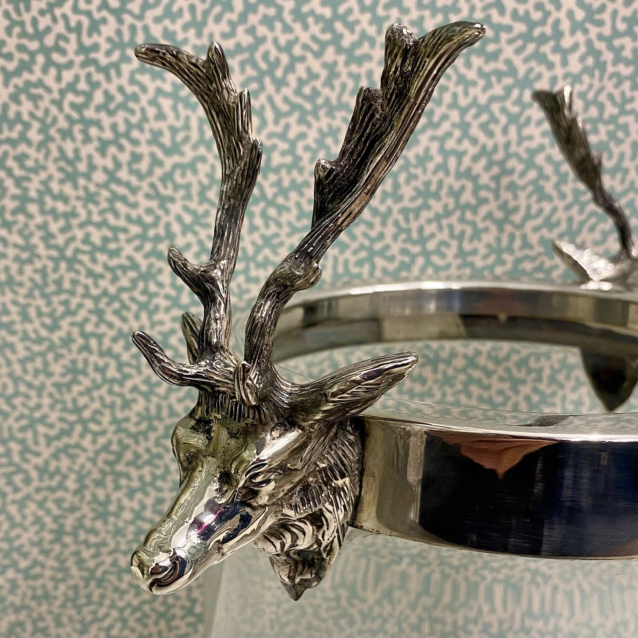 Duo 1960's Italian Stag Ice Bucket & Cooler