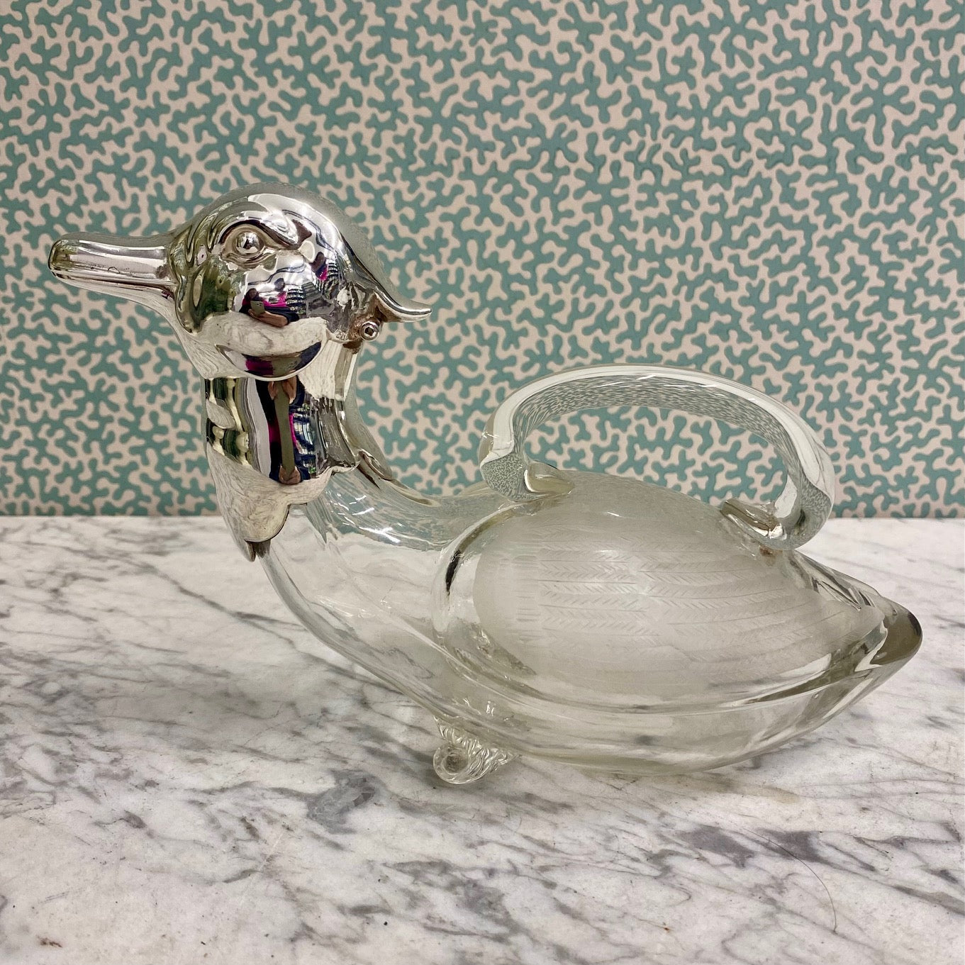 Vintage Small Duck Decanter