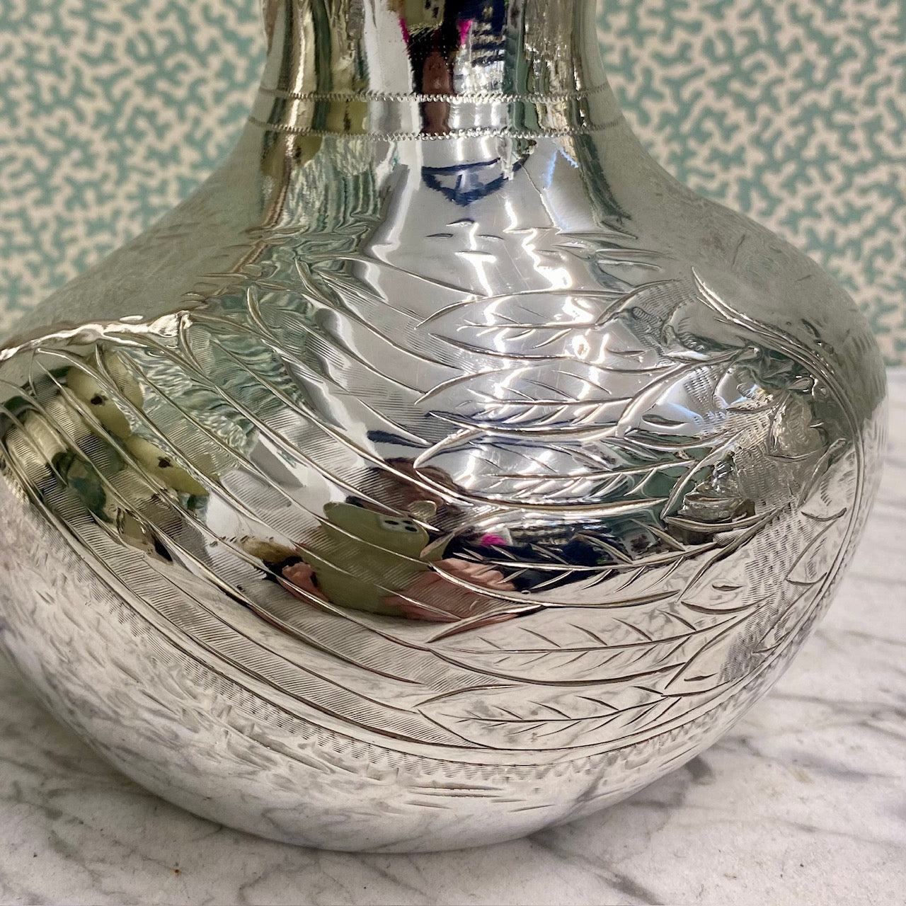 Rare Silver Plated Duck Water Jug