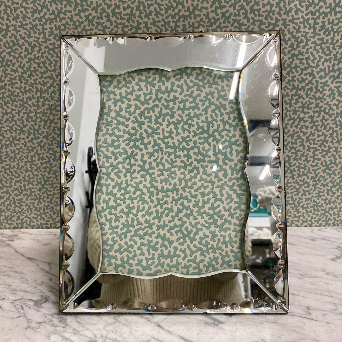 Large French Art Deco Mirror Photo Frame