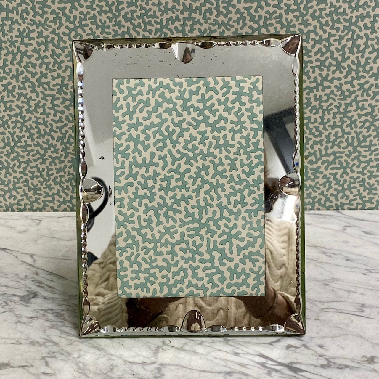 Medium French Art Deco Mirror Photo Frame