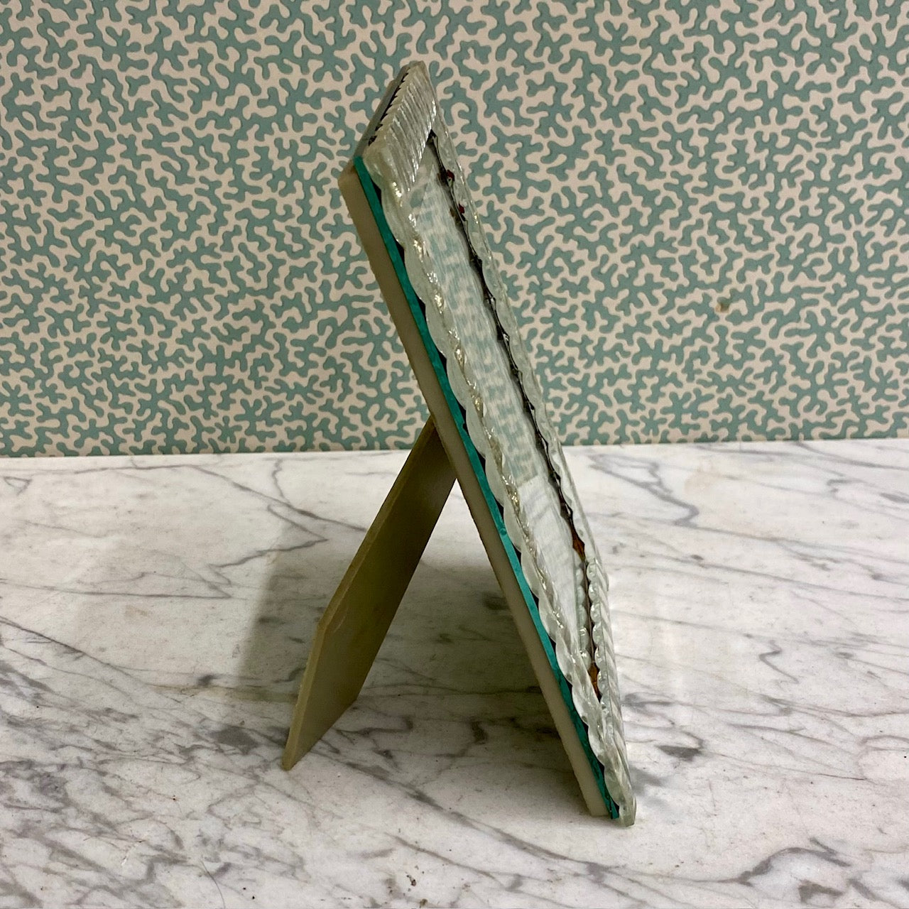 Small French Art Deco Mirror Photo Frame