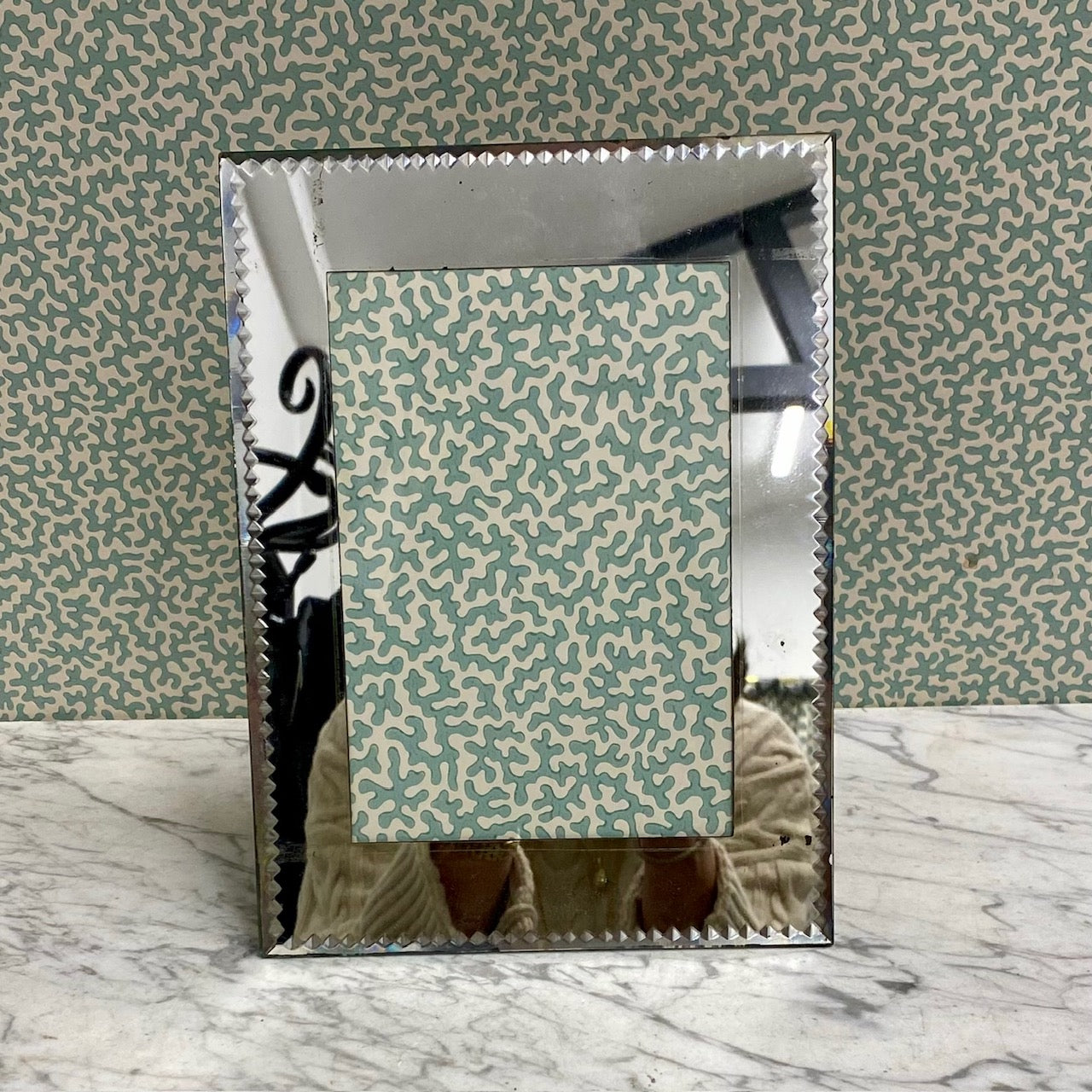 Medium French Art Deco Mirror Photo Frame