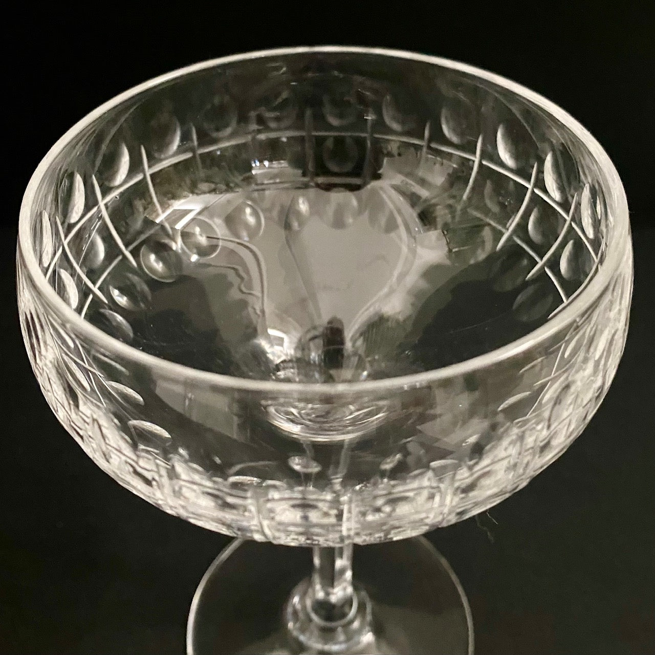 Stunning Crystal Champagne Coupes set of 12