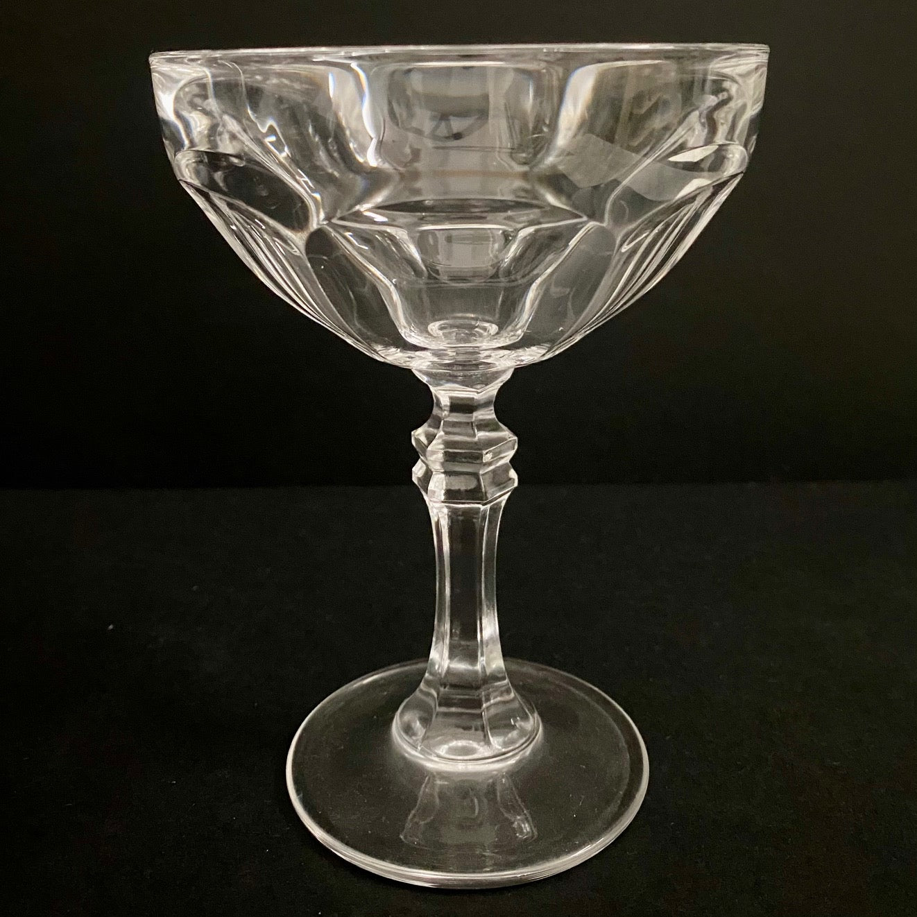 Set 10 Crystal Champagne Coupes