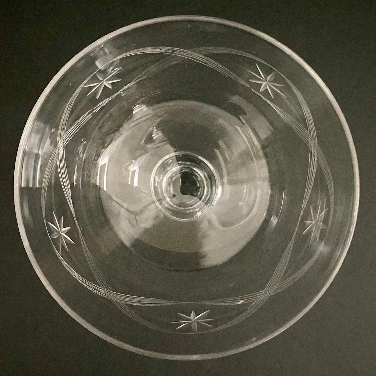 Set 11 Baccarat Etched Crystal Champagne Coupes