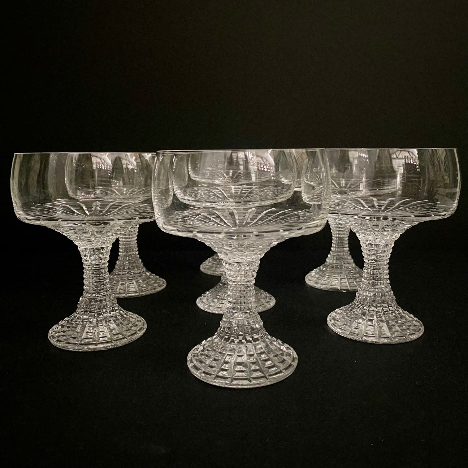 Rosenthal Crystal Champagne Coupes Set of 7